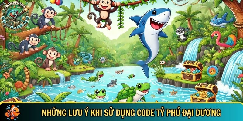 Những lưu ý cơ bản bạn cần biết khi sử dụng code tỷ phú đại dương